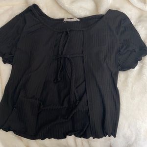 black bow top